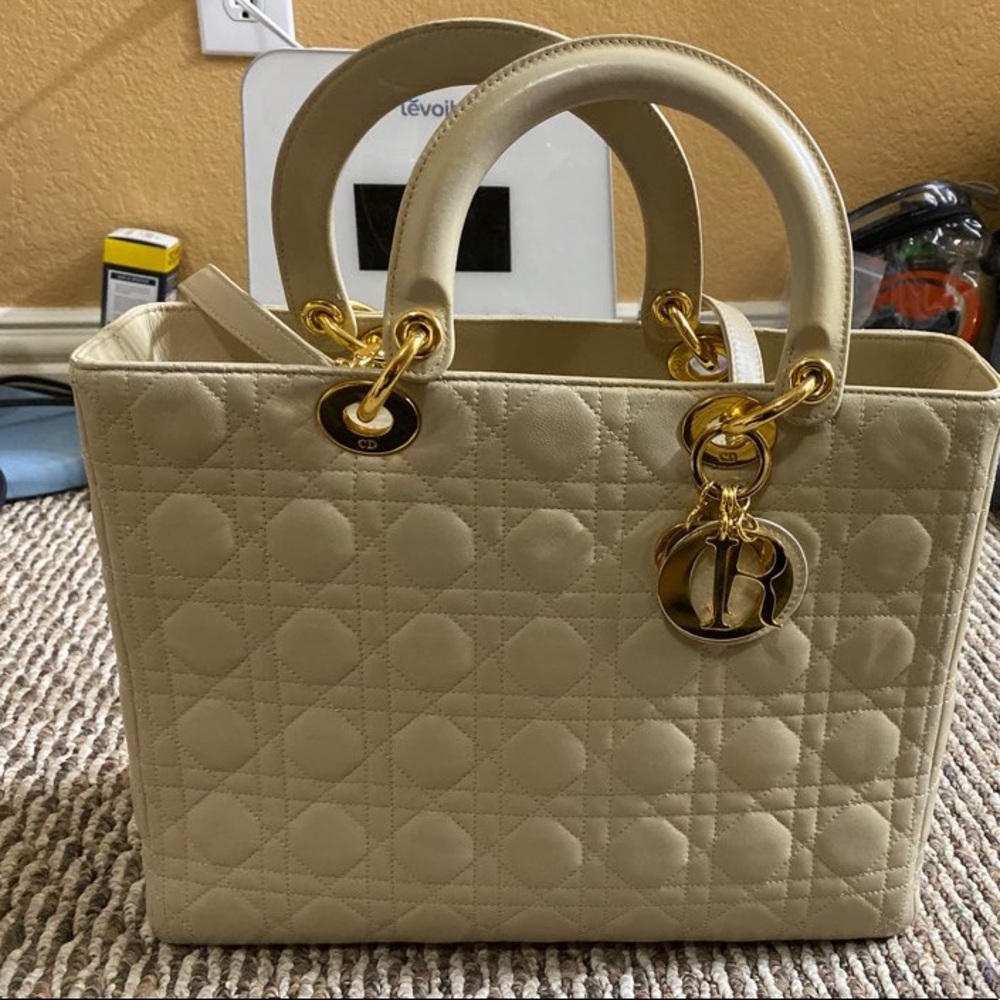 Lady Dior Large Bag Beige/Camel